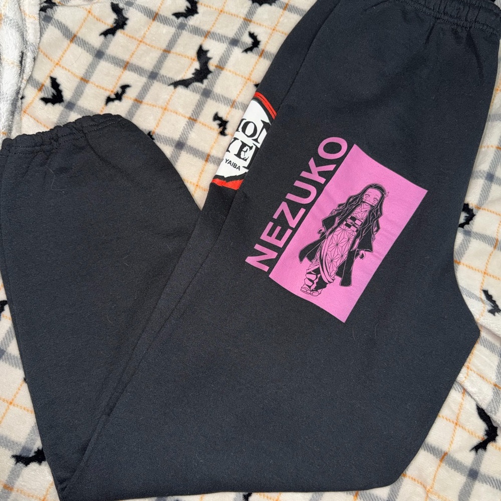 Nezuko Graphic Black Joggers